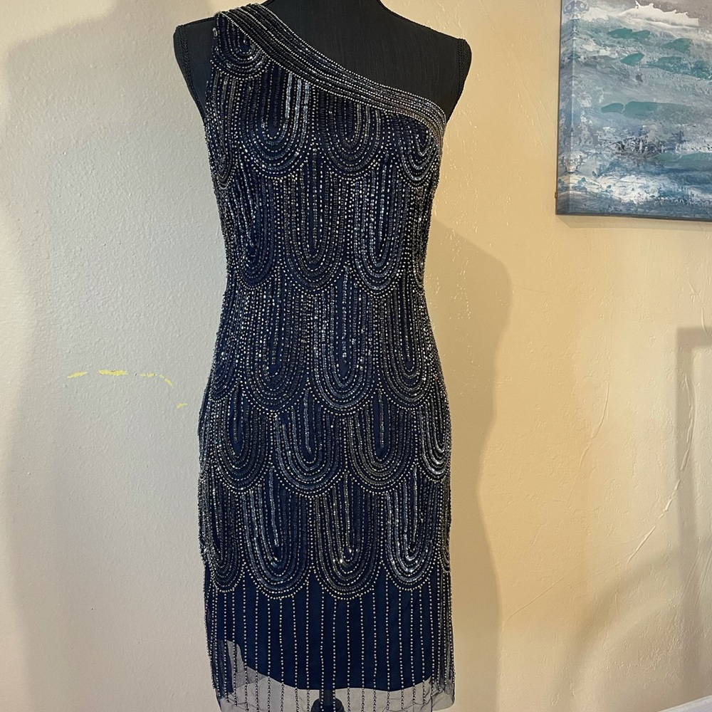 Beaded evening dress